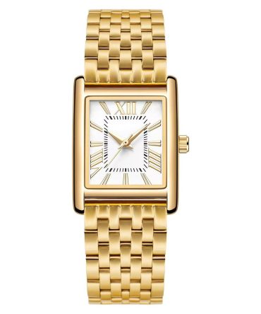 Direct Sale Watch Alloy Case Stainless Steel Band Watch Classic Square Watch