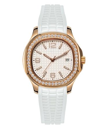 Elegant Watch with 30mm Dial Stylish silicone Strap and Move t Classic Luxury crystal Charm